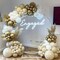 Sand White and Gold Balloon Arch Kit, White Nude Neutral Beige Metallic Gold Different Size Balloons for Boho Wedding Baby Bridal Shower Engagement Birthday Party Decorations Backdrop